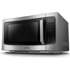 Grill Microwave Ovens Toshiba ML-EM45PITSS with Technology LCD Display and Smart Sensor 1.6 Cu.ft Stainless Steel, Gray, Silver