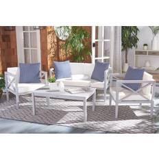 Patio Furniture Safavieh PAT7031H Nunzio 4 Outdoor Lounge Set