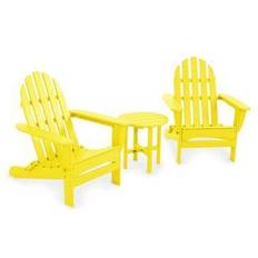 Yellow Outdoor Lounge Sets Polywood Classic Adirondack 2 Outdoor Lounge Set