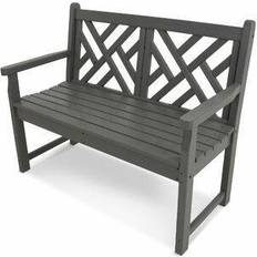 Gray Garden Benches Polywood Chippendale Garden Bench