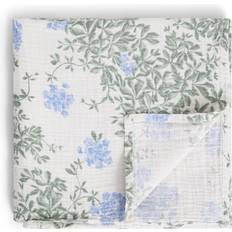 Garbo&Friends Plumbago Babydecke Muslin 110x110 Cm Kinderdecken Cotton Muslin Blau GF212022-4400-331GL