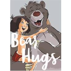 Bruin Wanddecoraties Komar Poster Bear Hug 30 x 40 cm