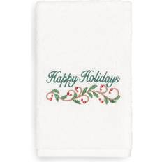 Green Guest Towels Authentic Hotel and Spa Christmas Happy Holidays Guest Towel Green, Beige, Brown, Red (76.2x40.64)