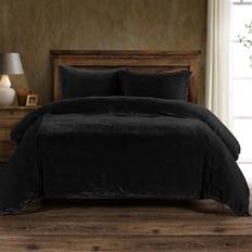 Textiles HiEnd Accents Stella Duvet Cover Black, Pink