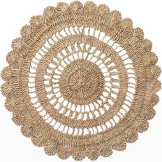 Juliska Macrame Natural Place Mat White, Brown