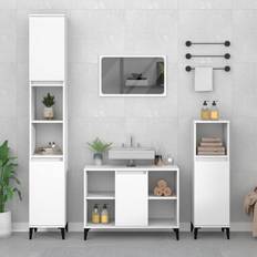 Muebles de Baño vidaXL Armario Para Lavabo Madera Contrachapada 80 x 33 x 60 cm