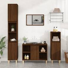 vidaXL Sink Cabinet Brown Oak 80 x 33 x 60 cm