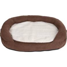 bitiba Oval Memory Foam Dog Bed Brown