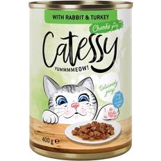 Catessy bitar sås eller gelé kattmat Kanin