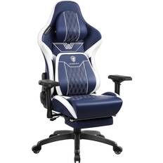 Comfortable ergonomic office chair Dowinx Gaming Chair with Footrest, Ergonomic Computer Chair with Comfortable Headrest and Lumbar Support, Game Office Chair for Adults Pu Leather