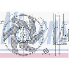 Computer Cooling Nissens Nissens Car Fan Radiator 85666