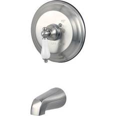 Nickel Bath Taps & Shower Mixers Kingston Brass Vintage Single Handle Mounted Tub Nikkel, Grå