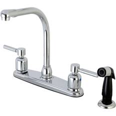 Grey Kitchen Taps Kingston Brass FB751DL Concord 8-Inch Centerset Kitchen Faucet Polished Chrome