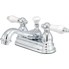 Kingston Brass KS3601PL 4 in Centerset Bathroom Faucet Polished Chro Polished Chrome