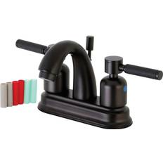Kingston Brass FB5615DKL 4 in Centerset Bathroom Faucet Brown