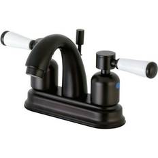 Kingston Brass FB5615DPL 4 in Centerset Bathroom Faucet Brown