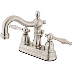 Kingston Brass KS1608NL 4 in Centerset Bathroom Faucet Grey, Nickel