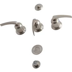 Kingston Brass Centurion Widespread Vertical Bidet Nickel, Gray