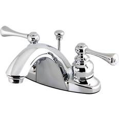 Kingston Brass KB7641BL 4 in Centerset Bathroom Faucet Polished Chro Grey