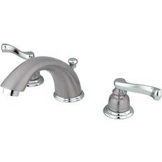 Kingston Brass KB8967FL Royale Widespread Bathroom Faucet Nickel, Brass, Grey