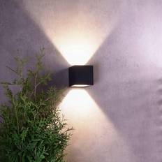Deko Light LED Utomhusvägglampa Jabbah Mörkgrå Väggarmatur