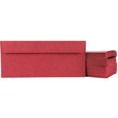 Juvale 100 Pack Red Envelopes with Square Flap