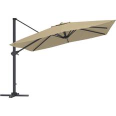 Outdoor umbrella heavy duty CASAINC 10 Cantilever Tilt Patio Umbrella Heavy-duty Square Double Top Umbrella