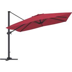 Garden & Outdoor Environment CASAINC 10 Cantilever Tilt Patio Umbrella Heavy-duty Square Double Top Umbrella