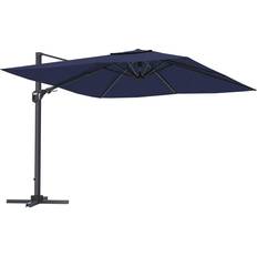 Navy blue patio umbrella 11FT Square Cantilever Patio Umbrella without Umbrella Base