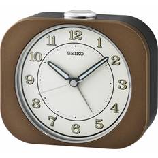 Seiko Kyoda Alarm Clock Table Decor, Brown