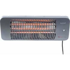 Grey Patio Heaters & Accessories Sunred Heater Lugo Quartz Wall 2000 Watt