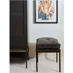 Metal Taburetter Nordic Furniture Group Skammel Sentado med Hynde 2 Pak Sort