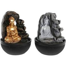 Dkd Home Decor Szökőkút 21 21 Buddha Harts Orientalisk Prydnadsfigur