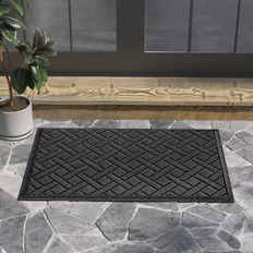 Bungalow Flooring Waterhog Lattice Gray, Black