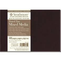 Brown Sketch & Drawing Pads Strathmore 400 Toned Tan Mixed Media Softcover 24 Sheets 5.5 x 8 in