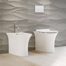 Toilets Swiss Madison Cascade Back-to-Wall Elongated Toilet Bowl