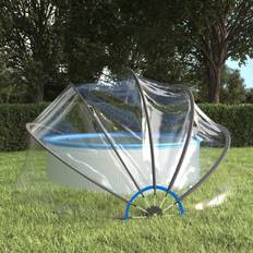 Poolabdeckungen vidaXL Pool-Kuppel Rund 406x203 cm PVC Transparent, 406 x 203 cm