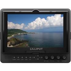 Monitores Lilliput 7' 665 665GL-70NP/H/Y 800:1 HDMI In On Camera Field Monitor +LP-E6 Adapter YPbPr AV HDMI Input with Hot Shoe Mount Mini Hdmi Cable