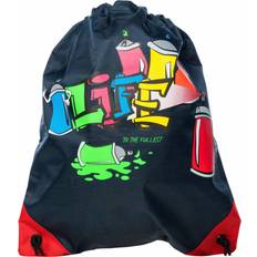 Sportbeutel Walser KidsExperts, Rucksack, Turnbeutel Graffiti blau, Blau