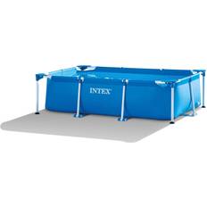 Intex Fritstående pools Intex 8.5ft x 26in Rectangular Frame Above Ground Backyard Swimming Pool, Blue 37.9 Blue