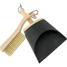 Dust pan with handle Creative Co-Op DF3015 Metal Dust Handle, Beech Wood & Pastry Brush