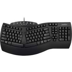 Perixx Periboard-512 USB Keyboard QWERTZ Black Ergonomic