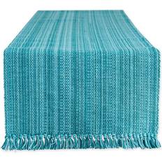 Turquoise Cloths & Tissues DII 108" Variegated Fringe Tablecloth Turquoise