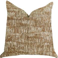 Viscose Complete Decoration Pillows Plutus PBRA1328-2030-DP Ebony Russet Textured Luxury Complete Decoration Pillows White, Brown, Beige