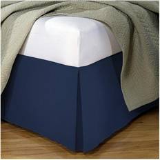 Polyester Valance Sheets Fresh Ideas Poplin Tailored Twin Bed Skirt Valance Sheet Blue