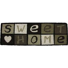 Gray Entrance Mats Evideco Sheltered Printed Large Front Door Mat Sweet Coir Coco Brown, Gray, Black