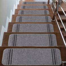 Stair Carpets CAMILSON LINE Stair Brown, Beige, Gray, Red, Yellow, White