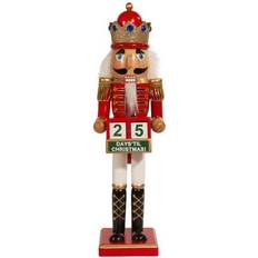 Nutcrackers on sale Kurt Adler 15-Inch Red King with Calendar Nutcracker