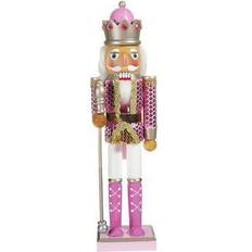 Kurt Adler Pink Nutcracker Cascanueces