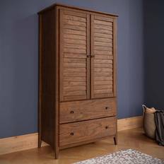 Grain Wood Furniture Greenport Armoire Brushed Walnut Wardrobe